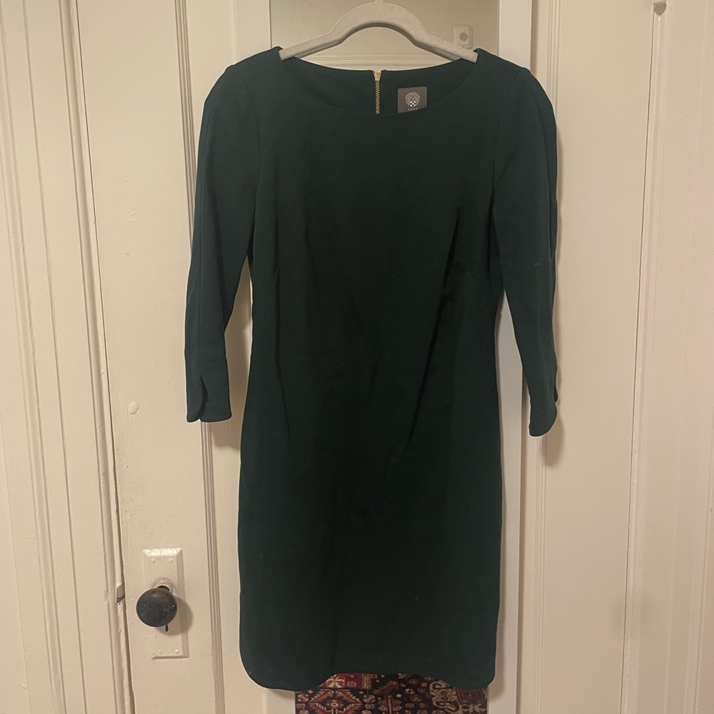 Fitted forest green dress